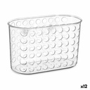 Soporte Organizador para Bañera Berilo 54160 Transparente PVC Plástico 19,3 x 12 x 9 cm (12 Unidades)