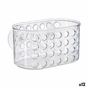 Soporte Organizador para Bañera Berilo CB25262A Transparente PVC Poliestireno 15,8 x 8,5 x 8 cm (12 Unidades)