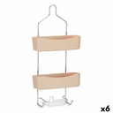 Estantería de Baño Berilo W7072 - 384 Beige Metal Plástico 28 x 60 x 14 cm (6 Unidades)