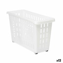 Organizador para Armario de Cocina Kipit G-327 Blanco 17,5 x 26 x 46 cm Con ruedas (12 Unidades)