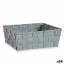 Cesta Multiusos Kipit A3-6930A9 Gris Tela 2,4 L 20 x 8 x 24 cm (24 Unidades)