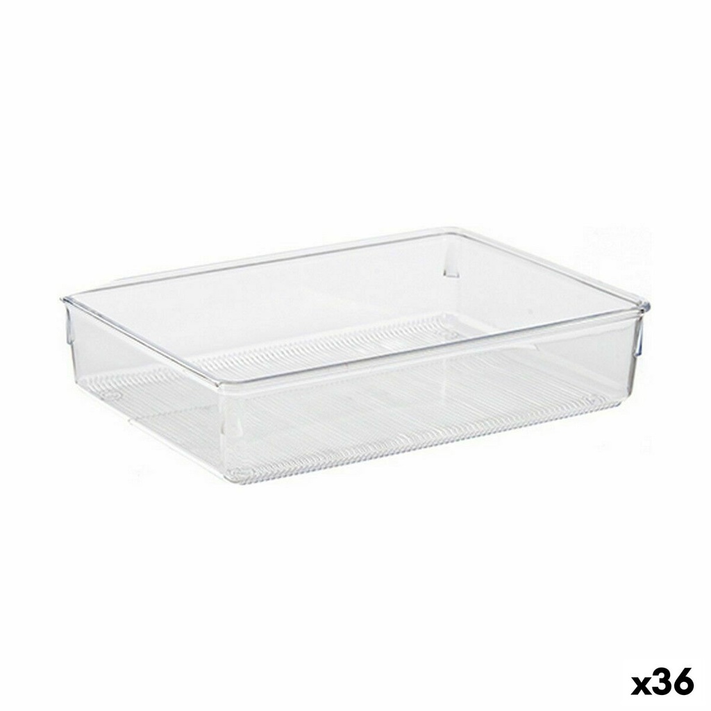Multi-Purpose Organiser CH99113-1 Transparent Plastic 24 x 5,5 x 15,8 cm Multi-use (36 Units)