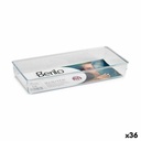 Organizador Multiusos Berilo CH99113 Transparente Plástico 15,5 x 5,5 x 34,5 cm Multiusos (36 Unidades)
