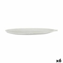 Centro de Mesa Gift Decor LH520815 Blanco Madera MDF 49 x 2,7 x 17,3 cm Decoración Hoja de planta (6 Unidades)
