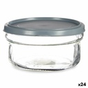 Fiambrera Redonda con Tapa Vivalto 249-3 Gris Plástico 415 ml 12 x 6 x 12 cm (24 Unidades)