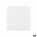 Alfombrilla Antideslizante para Ducha Berilo BM509S - 314 Blanco PVC 50,3 x 50,3 x 0,7 cm Cuadros (6 Unidades)