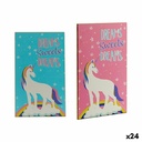 Retablo decorativo Gift Decor 18HLS041 1 x 40 x 24 cm Madera Unicornio (24 Unidades)