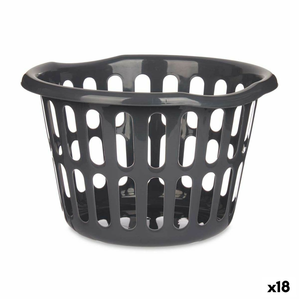 Cesto Kipit 8066-A Antracita Polipropileno 27 L 40 x 25 x 40 cm (18 Unidades)