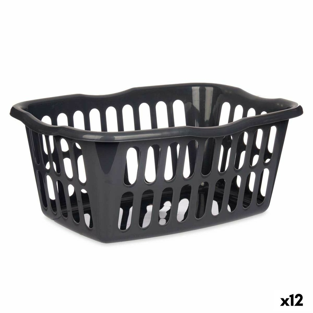 Cesto Kipit 8067-A Antracita Polipropileno 50 L 58 x 24 x 42 cm (12 Unidades)