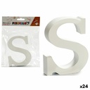 Letter Pincello S White Wood 2 x 16 x 14,5 cm (24 Units)
