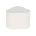 Reposapiés DKD Home Decor Blanco 53 x 53 x 40 cm