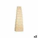 Set de Cajas Organizadoras Apilables Pincello 130 Natural Cartón Rayas (2 Unidades)