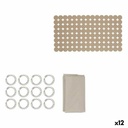 Set de Baño Berilo CN-B6032A-BEIGE Beige PVC Polietileno EVA (12 Unidades)
