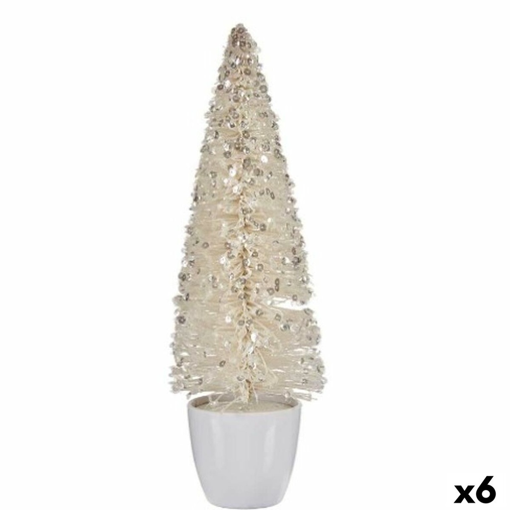 Christmas Tree Krist+ 2402/13-2-4 White Plastic Christmas Tree 10 x 33 x 10 cm (6 Units)