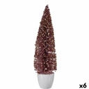 Christmas Tree Krist+ 2402/15-2-2 Pink Plastic Christmas Tree 10 x 38 x 10 cm (6 Units)
