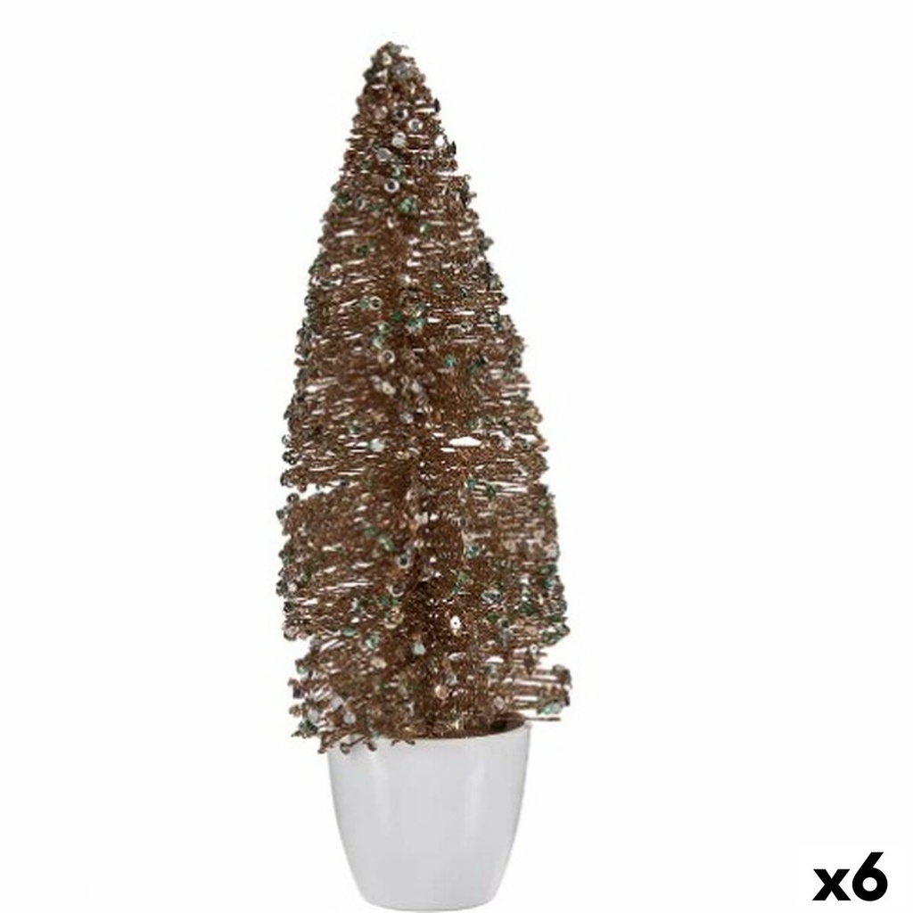 Christmas Tree Krist+ 2420/13-2-5 Mint Champagne Plastic Christmas Tree 10 x 33 x 10 cm (6 Units)