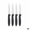 Knife Set Kinvara CN-KT172244D Black Silver Stainless steel Plastic 19,5 x 2 x 1 cm (12 Units)