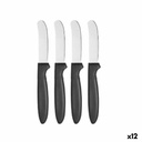 Set de Cuchillos Kinvara CN-KT172244E Negro Plateado Acero Inoxidable Plástico 17 cm (12 Unidades)