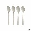 Set de cucharas de postre Kinvara 86907 Plateado Acero Inoxidable 2,7 x 13,5 x 0,3 cm Postre (12 Unidades)