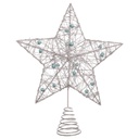 Christmas star Silver Metal 20 x 5 x 25 cm