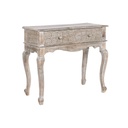 Recibidor con 2 Cajones DKD Home Decor Blanco Marrón 91 x 42 x 81 cm