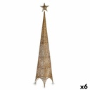 Christmas Tree Krist+ 148 Golden Metal Plastic Star Tower 34 x 154 x 34 cm (6 Units)