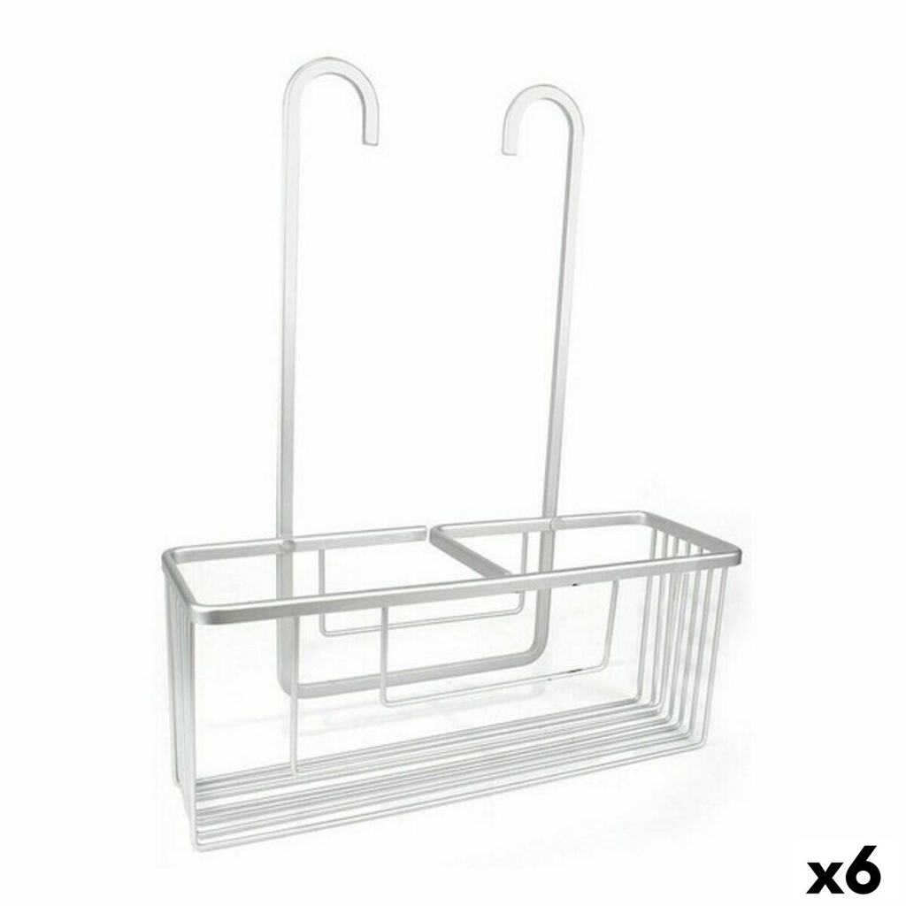 Estantería de Baño Confortime Alluma Plateado Aluminio 35,7 x 12,7 x 44,5 cm (6 Unidades)