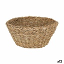 Multi-purpose basket Privilege Brown wicker 26 x 26 x 11 cm (12 Units)