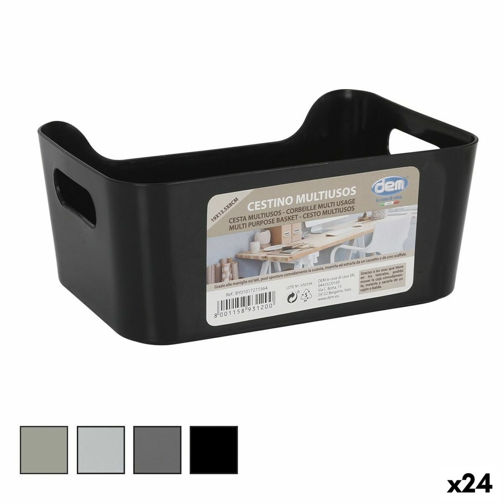 Multi-purpose basket Confortime 19 x 13,5 x 8 cm (24 Units)
