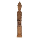 Figura Decorativa Natural Africano 14 x 14 x 88,5 cm