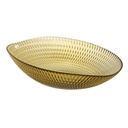 Centro de Mesa Amarillo Cristal 21 x 21 x 6,5 cm