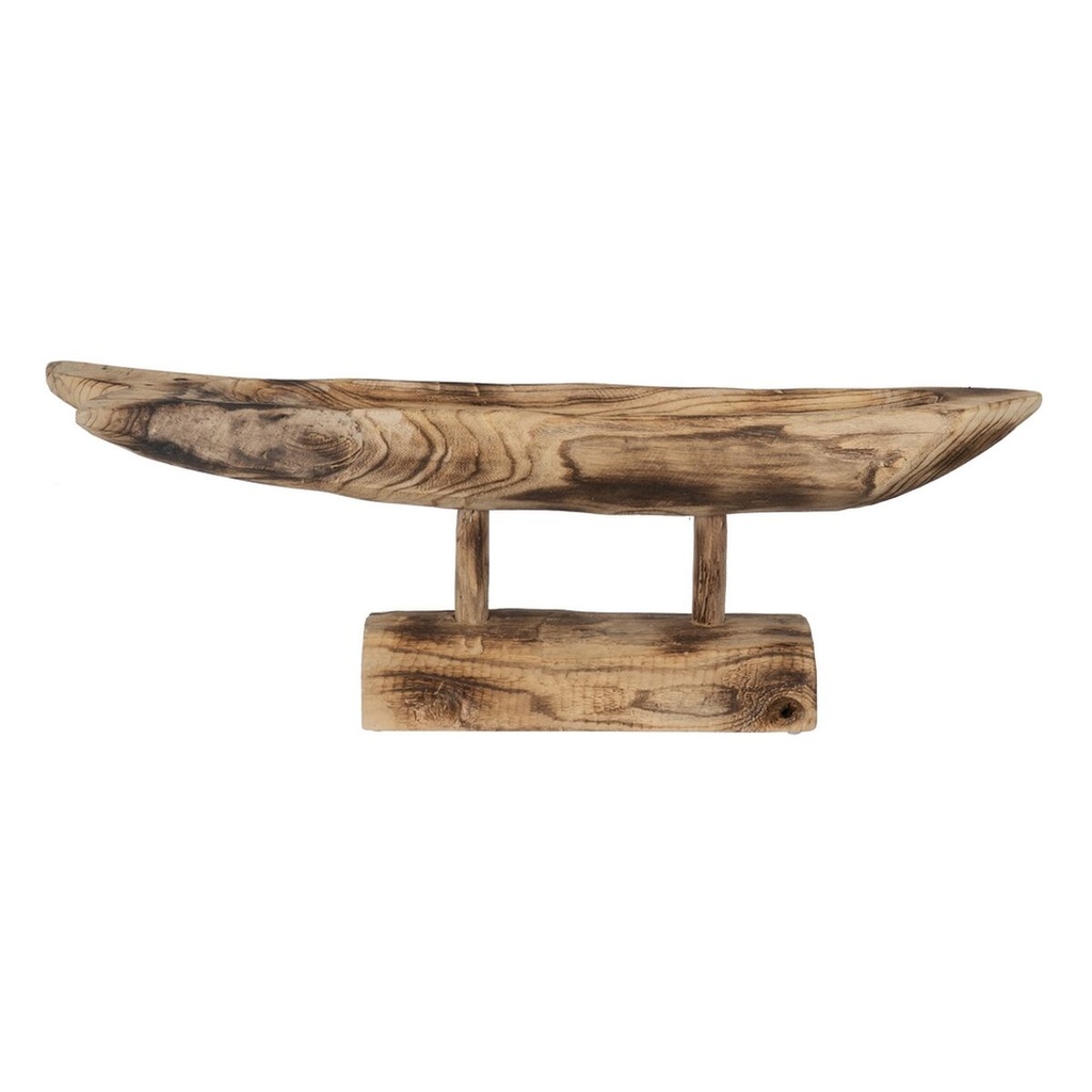 Centerpiece Beige Paolownia wood 76 x 13 x 26 cm Fish