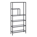 Shelves Black Crystal Iron 70 x 23 x 161 cm