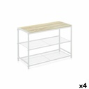 Estantería Confortime 3 Estantes Metal 60 x 30 x 43 cm (4 Unidades)