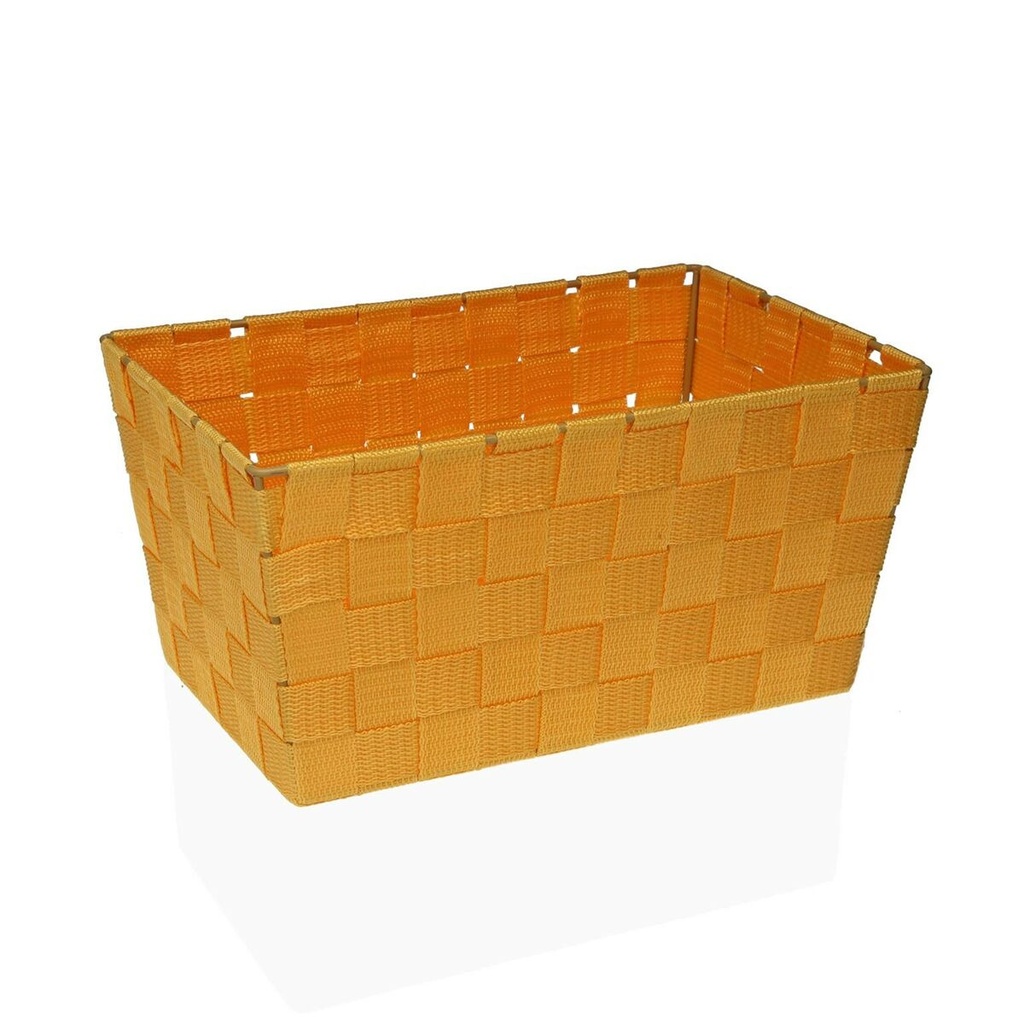 Cesta Multiusos Versa Flandes 20 x 15 x 30 cm Amarillo