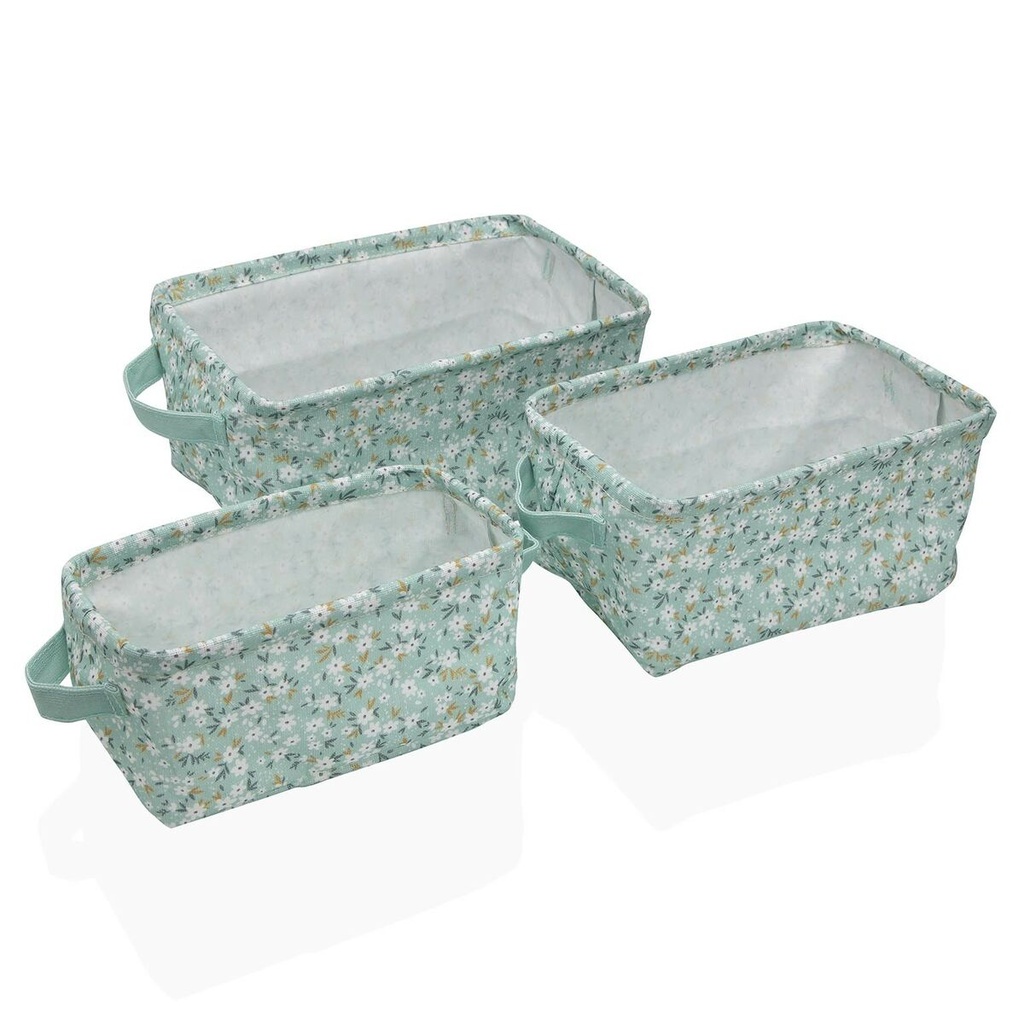 Juego de Cestas Versa Bellis 18 x 14 x 28 cm 28 x 18 x 14 cm