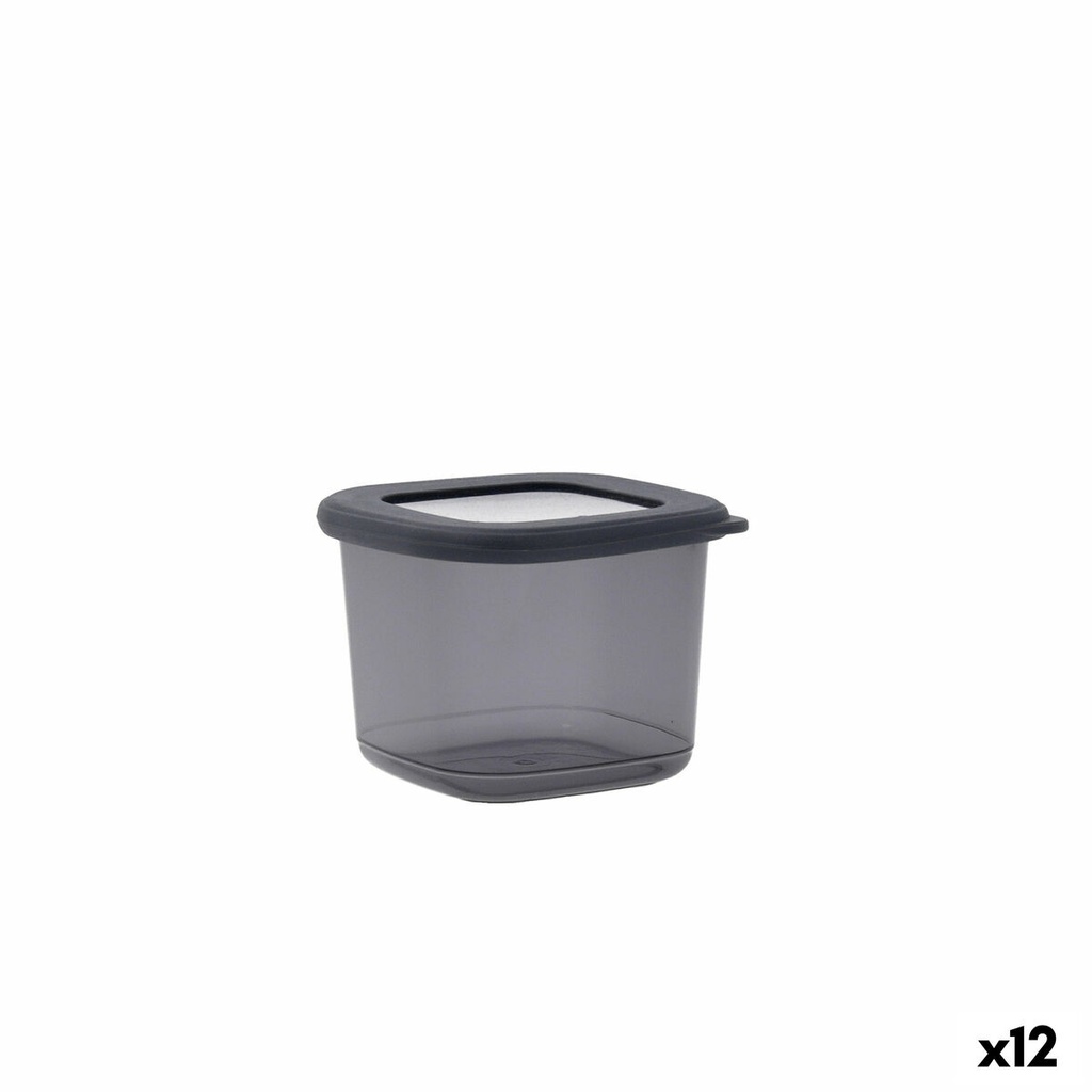 Recipiente Conservador de Alimentos Quid City Gris 550 ml Con Tapa (12 Unidades)
