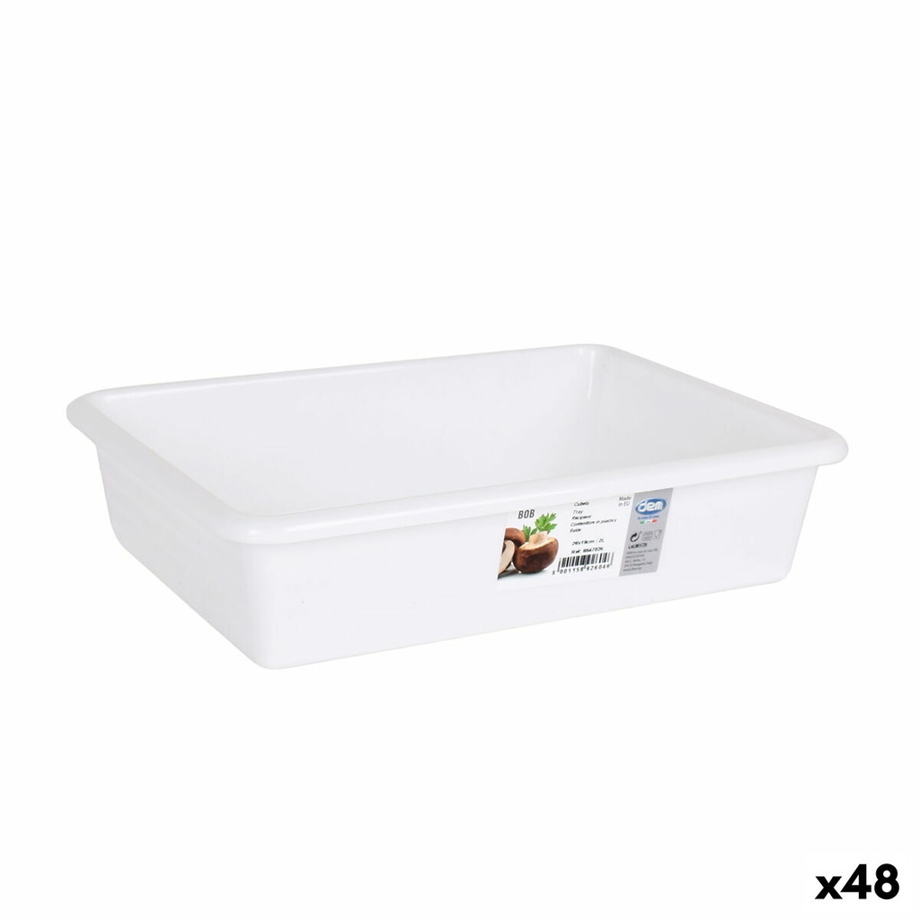 Set de Bandejas organizadoras Dem Bobby 2 L 26 x 19 x 5 cm (48 Unidades)