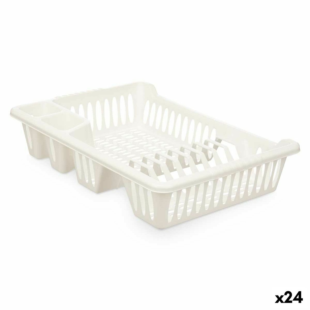 Draining Rack for Kitchen Sink Kinvara YMA04 1098 01 White 40 x 8 x 29,5 cm (24 Units)