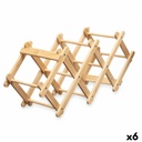 Botellero Plegable Kinvara KT216003-1 Natural 54 x 15 x 21,5 cm (6 Unidades)