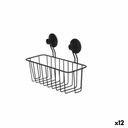 Soporte de Ducha Berilo W3100-5AP Negro Acero ABS 24 x 18 x 10 cm (12 Unidades)