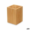 Portacepillos de Dientes Berilo B7490-3 Natural Bambú Plástico 6,8 x 9,7 x 6,8 cm (24 Unidades)