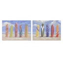 Cuadro Home ESPRIT Surf 100 x 3 x 70 cm (2 Unidades)
