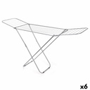 Tendedero Plegable Kipit 84346 Plateado Metal 183 x 50,5 x 104 cm (6 Unidades)
