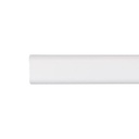 Wardrobe rail Stor Planet Cintacor White Oval 100 cm 15 x 25 mm