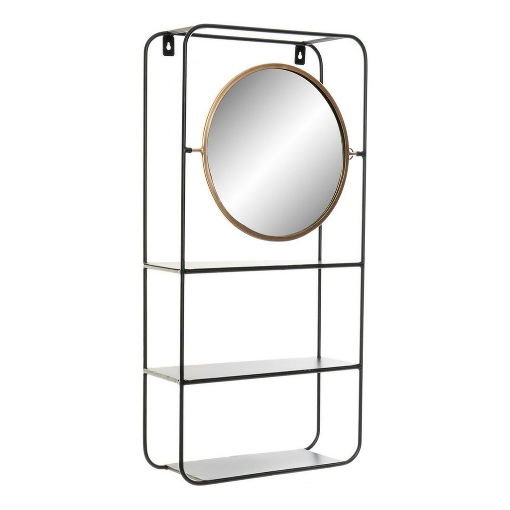 Bathroom Shelves DKD Home Decor Crystal Black Metal (32 x 12 x 65 cm)