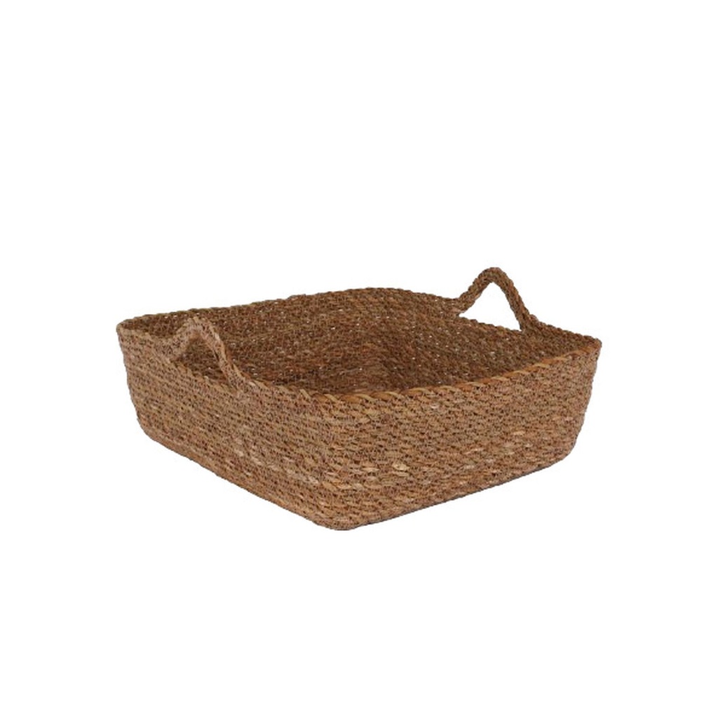 Multi-purpose basket Privilege wicker Squared 27 x 27 x 9 cm