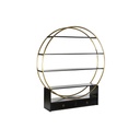 Estantería DKD Home Decor Negro Dorado Metal Álamo 160 x 35 x 180 cm