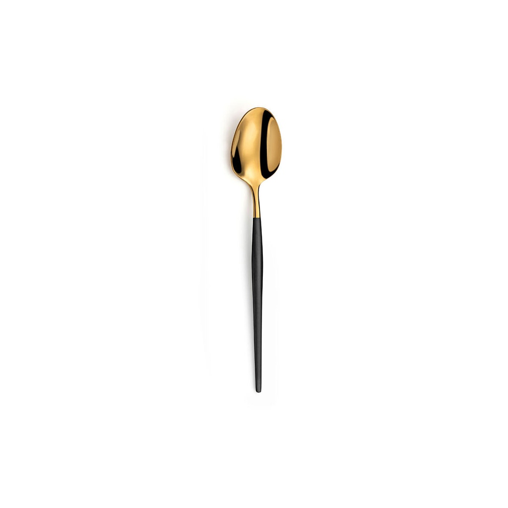 Teaspoons Amefa Soprano Black Golden Metal Coffee 12 Units
