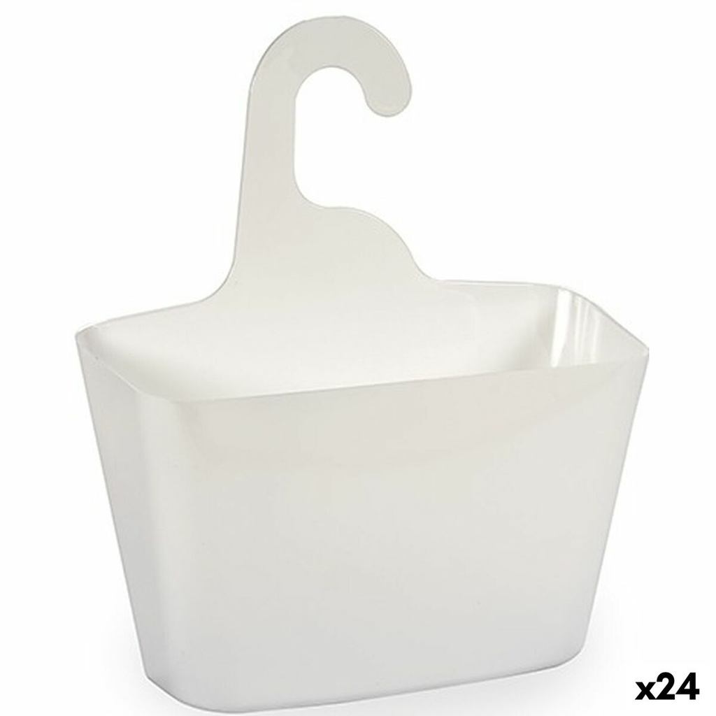 Soporte Organizador para Bañera Berilo G-507 Blanco Plástico 11,5 x 31,5 x 28,5 cm (24 Unidades)